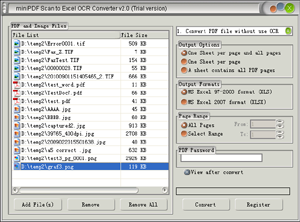TGA to Excel 2007 OCR Converter