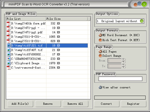 TIF to HTM OCR Converter